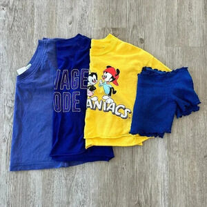 Womens Bundle of 4 Cropped Shirts - M